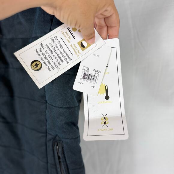 NWT Outback Trading Co Puffer Vest Women's Small Navy Blue Aspen Aztec 29820 - Picture 5 of 8